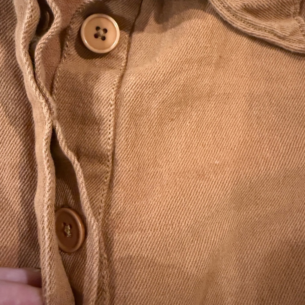 ABLE Charlyn Linen Blend Button Up Utility Jumpsuit M - Picture 13 of 15